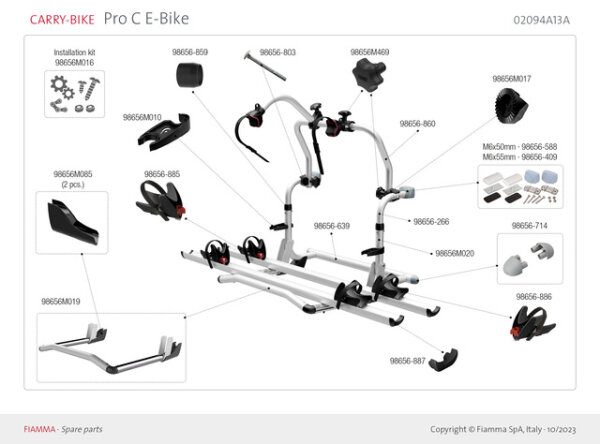 Haltestruktur oben zu Carry Bike Pro C, Premium SC, CB CL