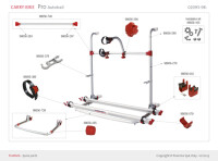 Rändelschraube rot zu Carry Bike XL A, XL A Pro 200,...