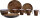 Geschirrset Melamin gimex Nature Line Teak 16-tlg.