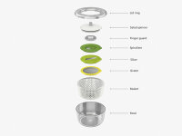 4 in 1 Salatzubereitungs-Set Joseph Joseph