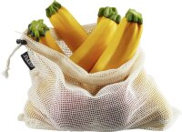 Obst- und Gemüsenetz Baumwolle GEFU AWARE, 3 Stück