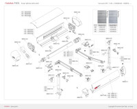 Endkappe rechts weiß zu F65 Polar White 260-400cm/...