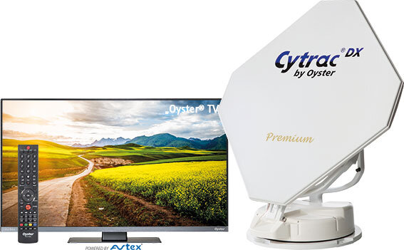 Satanlage automatisch Cytrac DX Single LNB inkl. Oyster Smart TV 19 Zoll