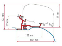 Adapterkit Fiamma F80/ F65 passend f. Ducato/Jumper/Boxer...
