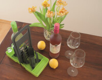 Multi Tray purvario OELE Flaschenhalter für Essig/Öl Pure Lemon Fb. limonengrün/anthrazit
