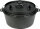 Feuertopf Dutch Oven VALHAL OUTDOOR Gusseisen flacher Boden 8 l