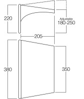 Sonnensegel Vango Air Beam Sky Canopy für Caravan & Motorhome 3,5 m