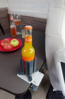 Getränke- / Tischklemmhalter purvario CLIP CLAP mit integrierter Noppenplatte