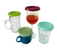 Trinkglasabdeckung purvario Bee 4er Set