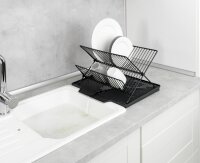 Abtropfmatte Maximex Nelia mit Gestell Farbe schwarz