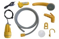 Mobile Dusche H.A.B.A. mit Akku Farbe gelb / grau