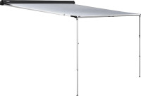 Wandmarkise THULE 3200 190 x 250 cm Tuch Fb. uni grau Gehäuse Fb. anthrazit