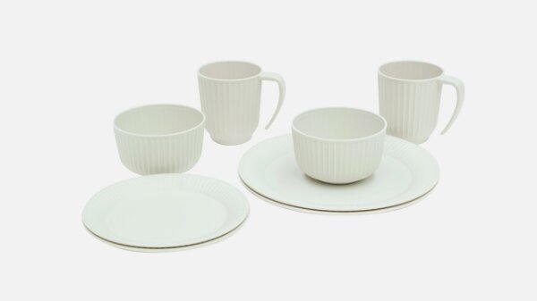 Geschirrset Outwell Delish 2 Personen 8-tlg. Farbe sandstone