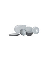 Geschirrset gimex Vivid Line 12-tlg. Farbe hellgrau