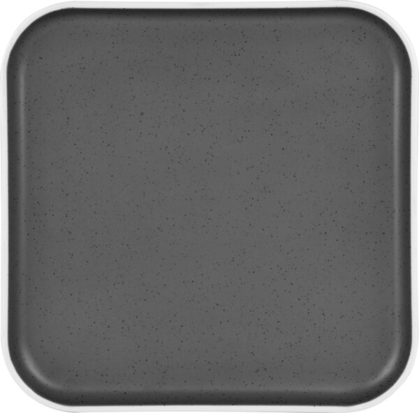Essteller BRUNNER eckig Dolomit 25 x 25 cm Farbe grau
