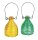 Wespenfalle Glas farbig grün + gelb 2er Set