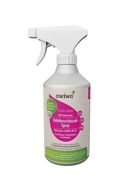 Toilettenschüssel-Spray awiwa flush spray Inhalt 0,5 l mikrobiologisch