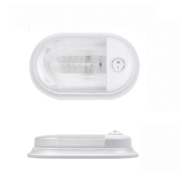 LED Aufbauleuchte Jamara-LED 12V 3W 3000k mit Schalter Farbe: weiß