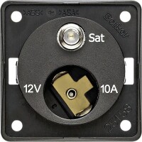 Steckdose Berker 12 V + SAT anthrazit --- lose ---