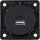 Ladesteckdose USB Berker 2-fach 230 V A+C Farbe anthrazit matt