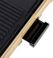 Tischgrill TRISTAR Bambus Grillplatte XL 58 x 30 x 65 cm