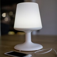 Akkuleuchte koziol LIGHT TO GO Farbe cotton white