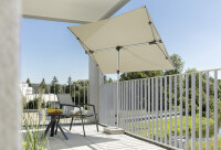 Sonnenschirm SCHNEIDER SCHIRME Novara, 190 x 140 cm Farbe natur