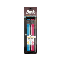LED Leuchtband Flash 2er Set Farbe pink, blau