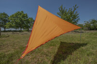 Sonnensegel BENT Zip-Canvas Farbe orange