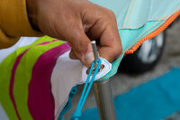 Sonnensegel BENT TC Zip-Canvas Single, Afrika Design...