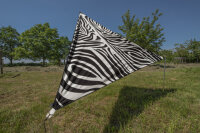 Sonnensegel BENT TC Zip-Canvas Single, Afrika Design Zebra Druck