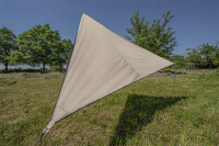 Sonnensegel BENT TC Zip-Canvas Single, Farbe ocker