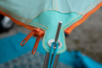 Sonnensegel BENT TC Zip-Canvas Single, Farbe ocker