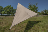 Sonnensegel BENT TC Zip-Canvas Single, Farbe ocker