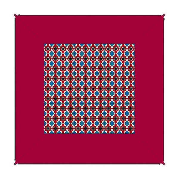 Teppich BENT Zip-Carpet Farbe orient rot