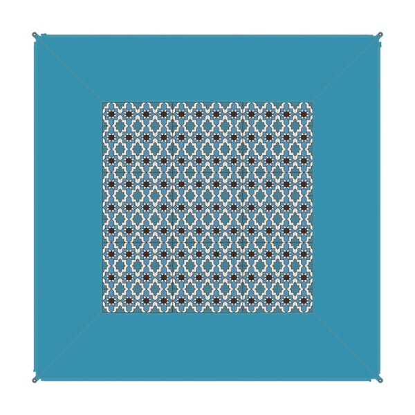 Teppich BENT Zip-Carpet Farbe karibik hellblau