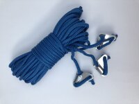 Abspannleine BENT _3 Stück_, Farbe hellblau