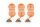Abspannleine BENT _3 Stück_, Farbe orange