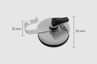 Klappsauger BENT Farbe silber