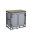 Küchenschrank Bo-Camp Kitchen Island Hampton Farbe grau