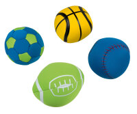 Ballsortiment HAPPY PEOPLE aus Neopren, ca. 6-8 cm...