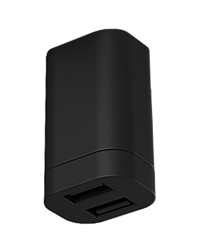 USB-Steckdose für Stromleiste Lanciano H.A.B.A. 2x USB-A, Fb. schwarz