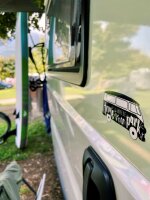 Autoaufkleber Advanture Shop Home is where you park it