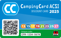 CampingCard ACSI 2025, englisch