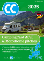 CampingCard ACSI & Motorhome Pitches 2025