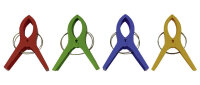Strandhandtuch Halter 4 Stück Fb. multicolor