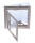 Dachluke MPK Modell 42 Ausschnittmaß 40 x 40 cm mit Moskitonetz und Rollo Farbe Rahmen beige