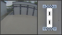 Rundumsichtsystem CAMOS 4-Kamer HD-TVI NS-4 3D ohne Monitor