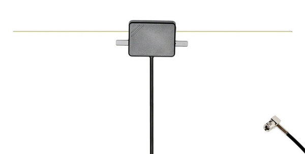 DAB+ Glasklebeantenne innen aktiv, SMB, potentialfrei