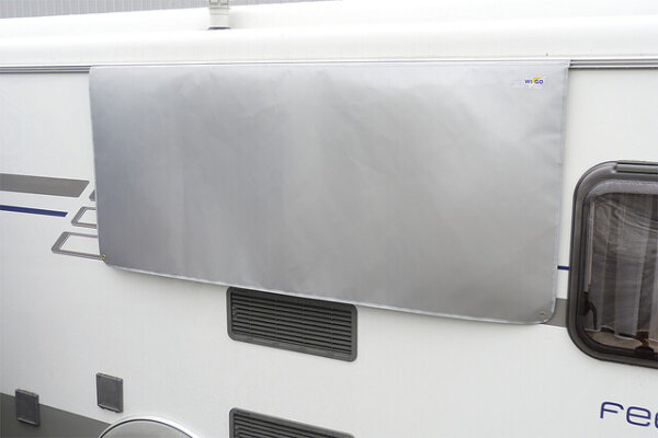 Winter-Isoliermatte Wigo 160 x 68 cm Farbe grau